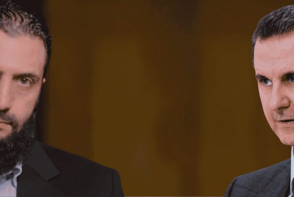 A sinistra il nuovo presidente siriano Al Jolani. A destra, l'ex presidente Bashar Al Assad